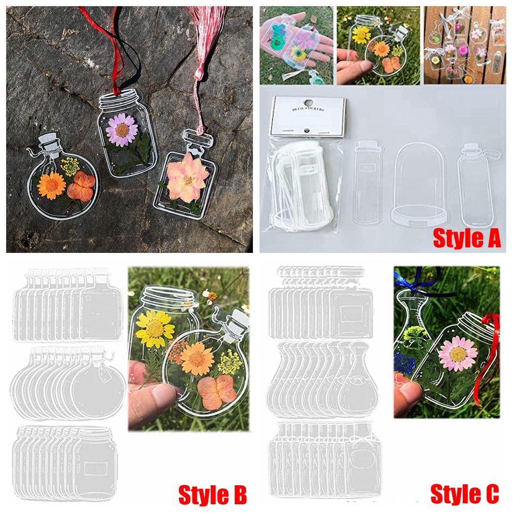 30Pcs DIY Transparent Dried Fl - Dried Flower Bookmark recensione e prezzo