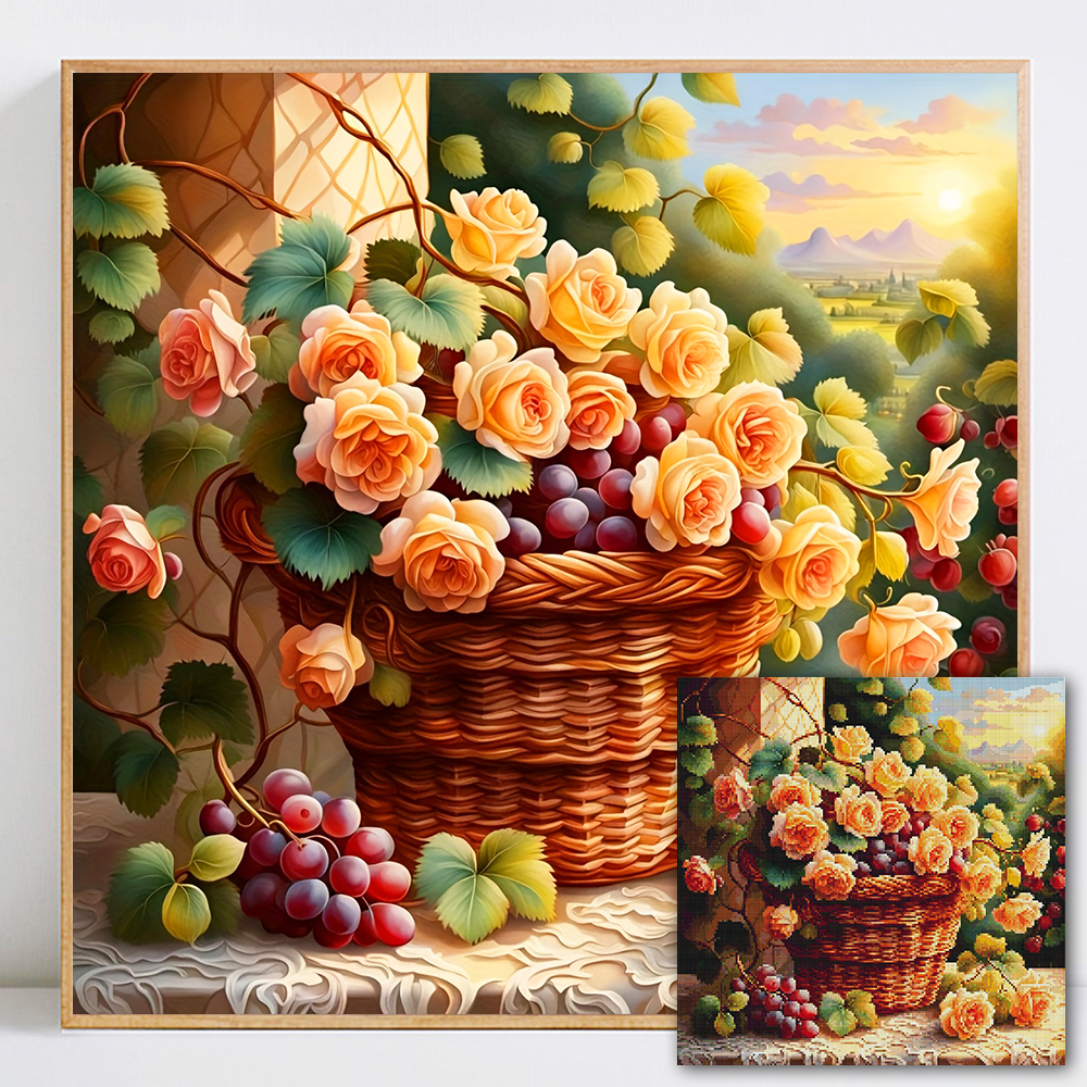 Flower Diamond Painting Kit Fu - Photo Mosaic Print recensione e prezzo