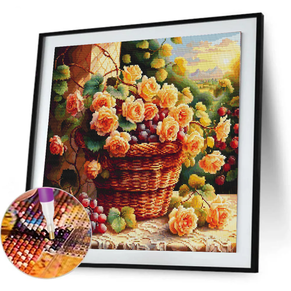 Flower Diamond Painting Kit Fu - Photo Mosaic Print recensione e prezzo
