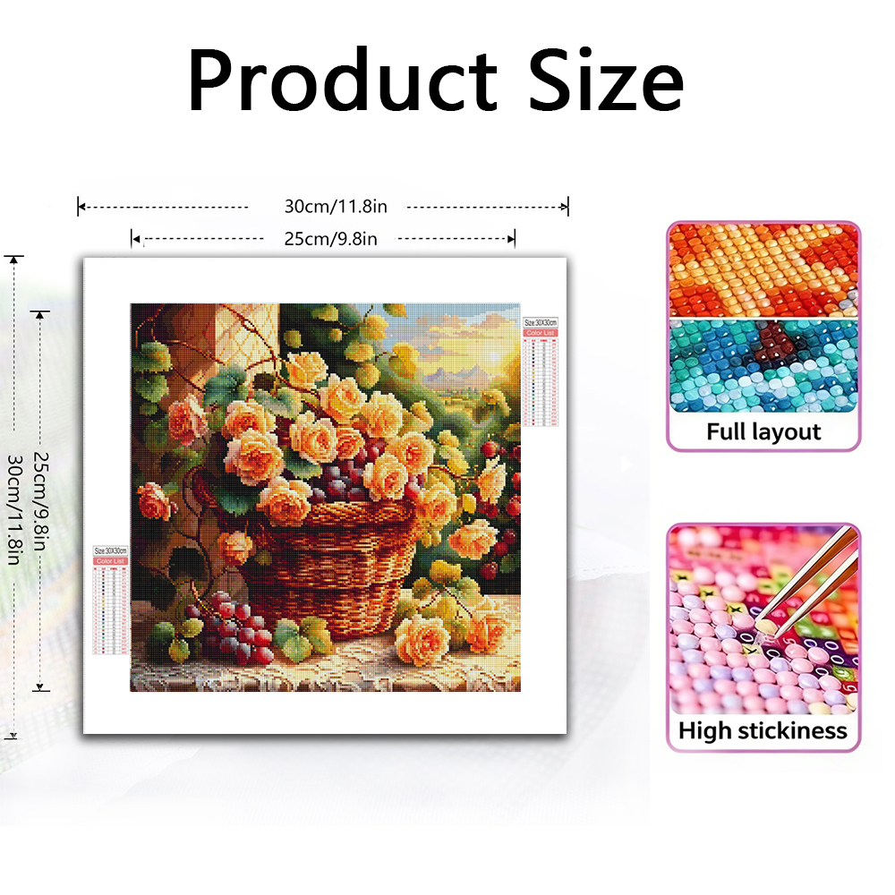Flower Diamond Painting Kit Fu - Photo Mosaic Print recensione e prezzo