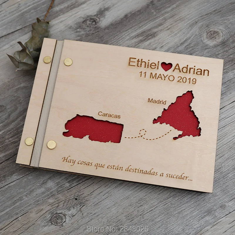 Map engraved wedding guestbook - Custom Star Map recensione e prezzo
