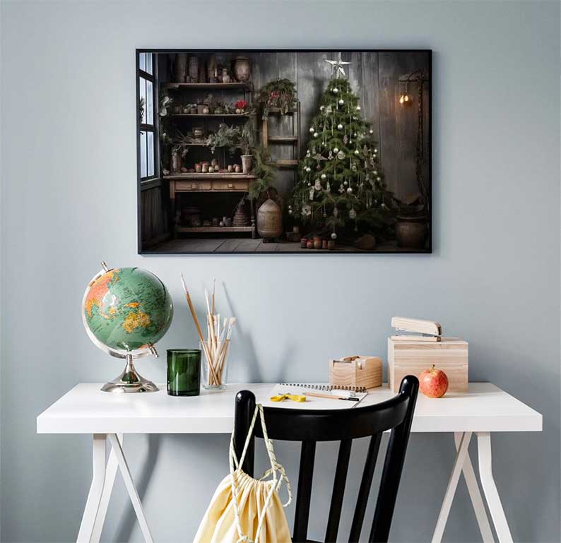 1pc frameless Large Christmas  - Family Tree Print recensione e prezzo