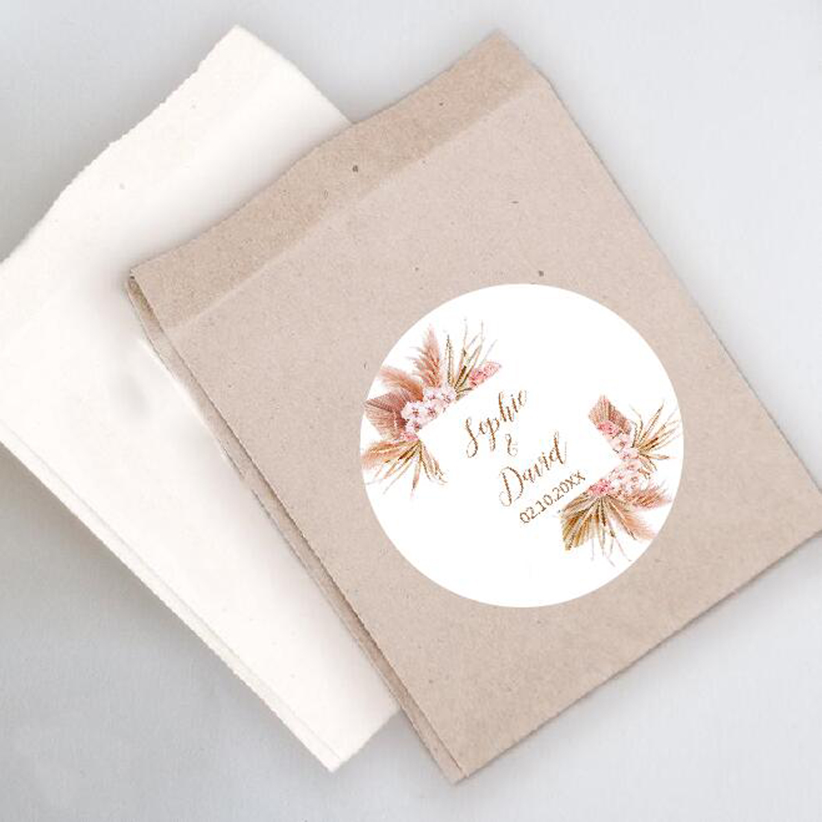 96Pcs Pampas Grass Stickers fo - Personalised Candle Label recensione e prezzo