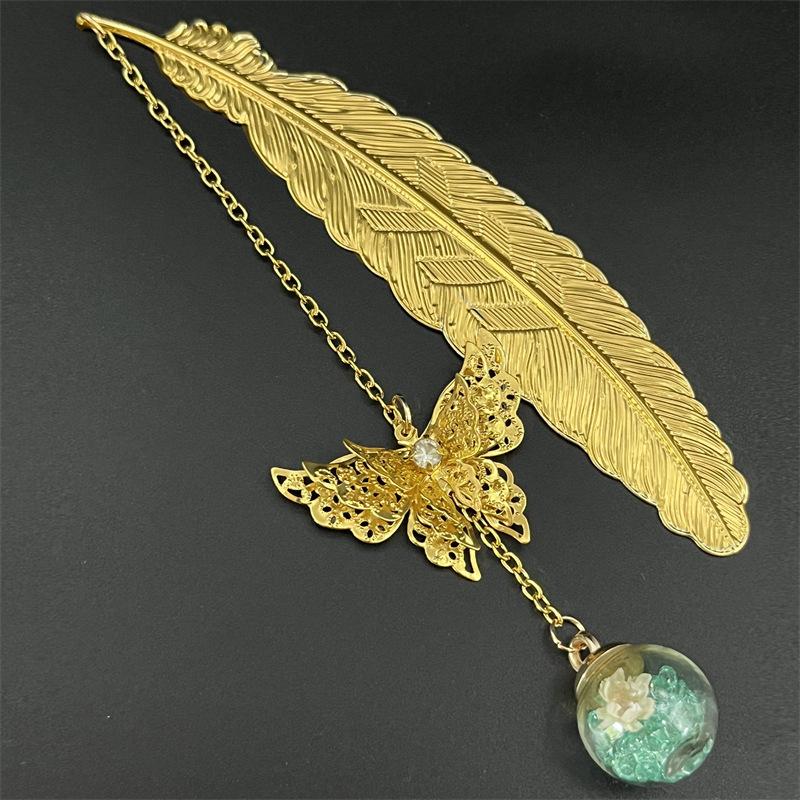 1PC Metal Bookmark Creative Im - Dried Flower Bookmark recensione e prezzo