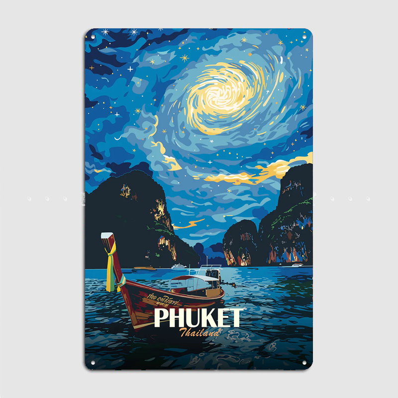 Phuket Thailand Night Sky Boat - Custom Night Sky recensione e prezzo