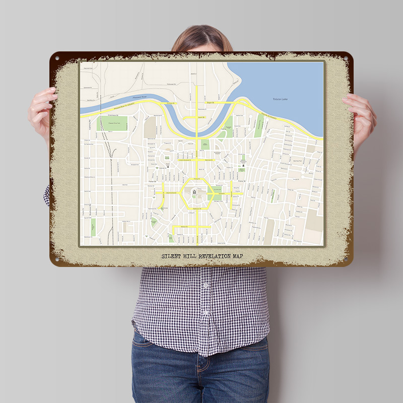 Silent Hill Revelation Map Met - Custom Map Poster recensione e prezzo
