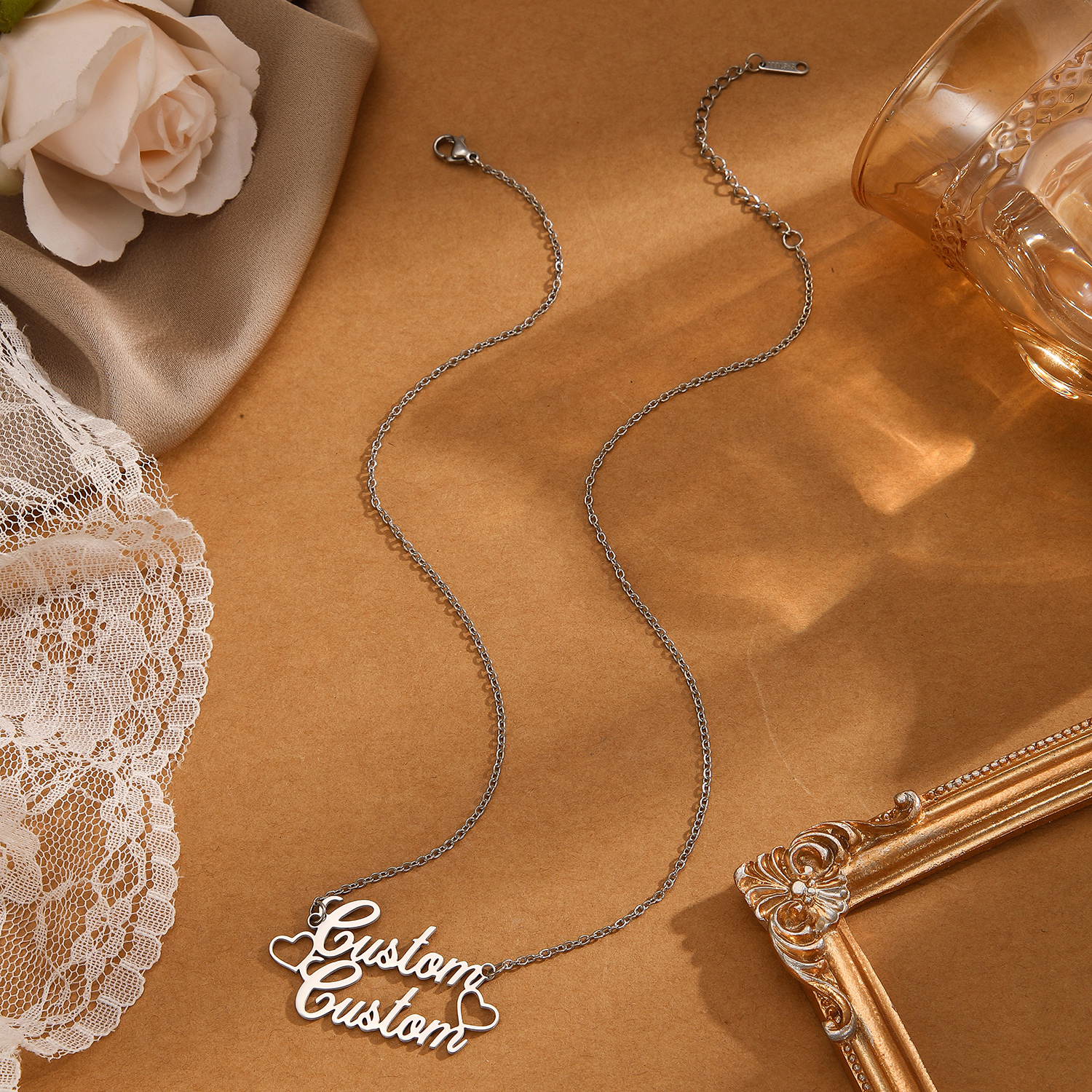 1pc Stainless Steel Customized - Name Necklace Custom recensione e prezzo