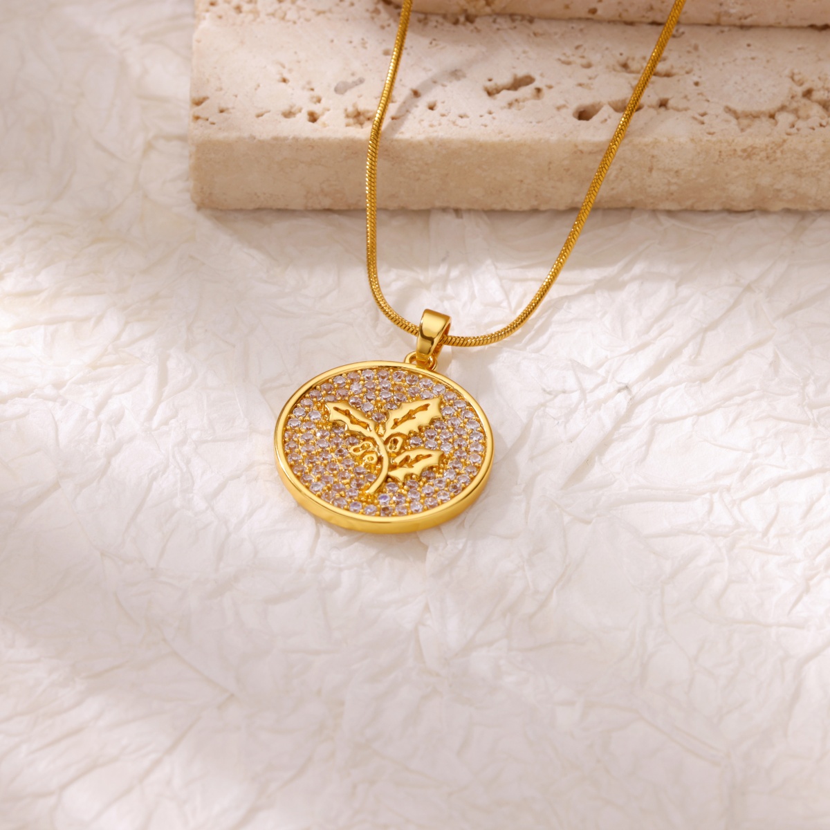Zircon Flower Necklaces For Wo - Birth Flower Necklace recensione e prezzo