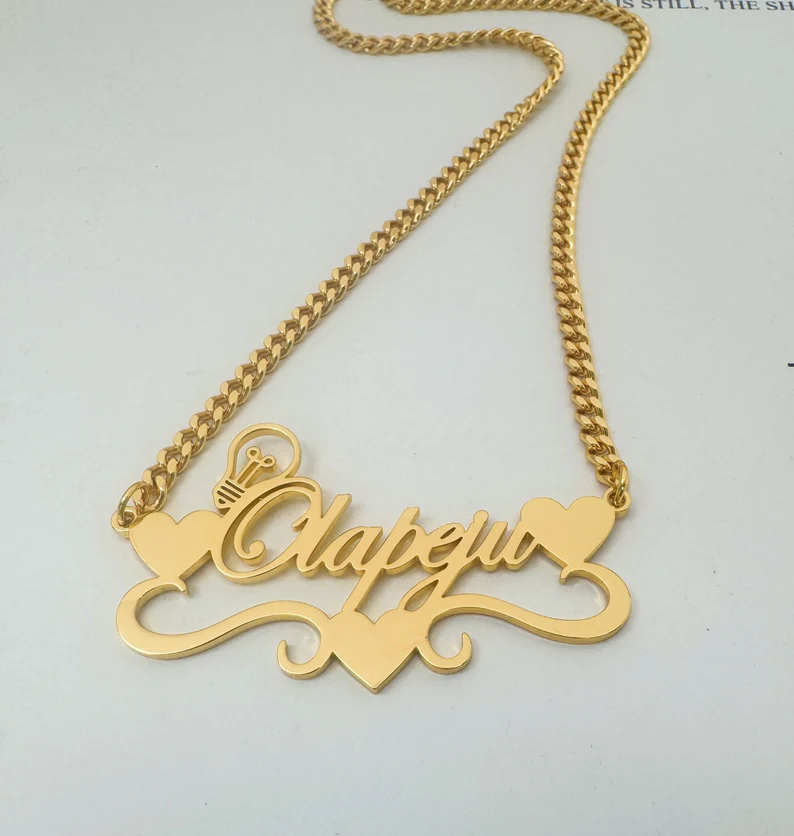 Handcrafted Gold Color Name Ne - Name Necklace Custom recensione e prezzo