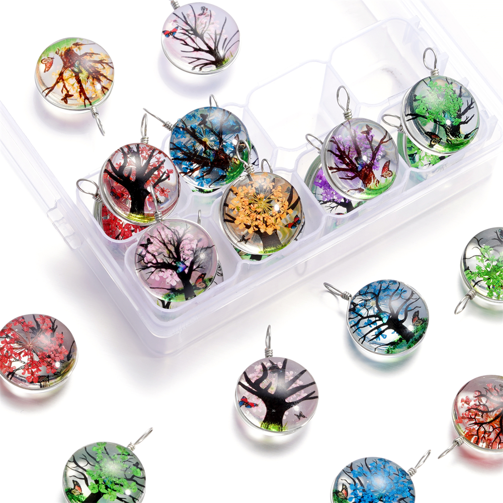 5pcs/lot 20x29mm Jewelry Cryst - Birth Flower Necklace recensione e prezzo