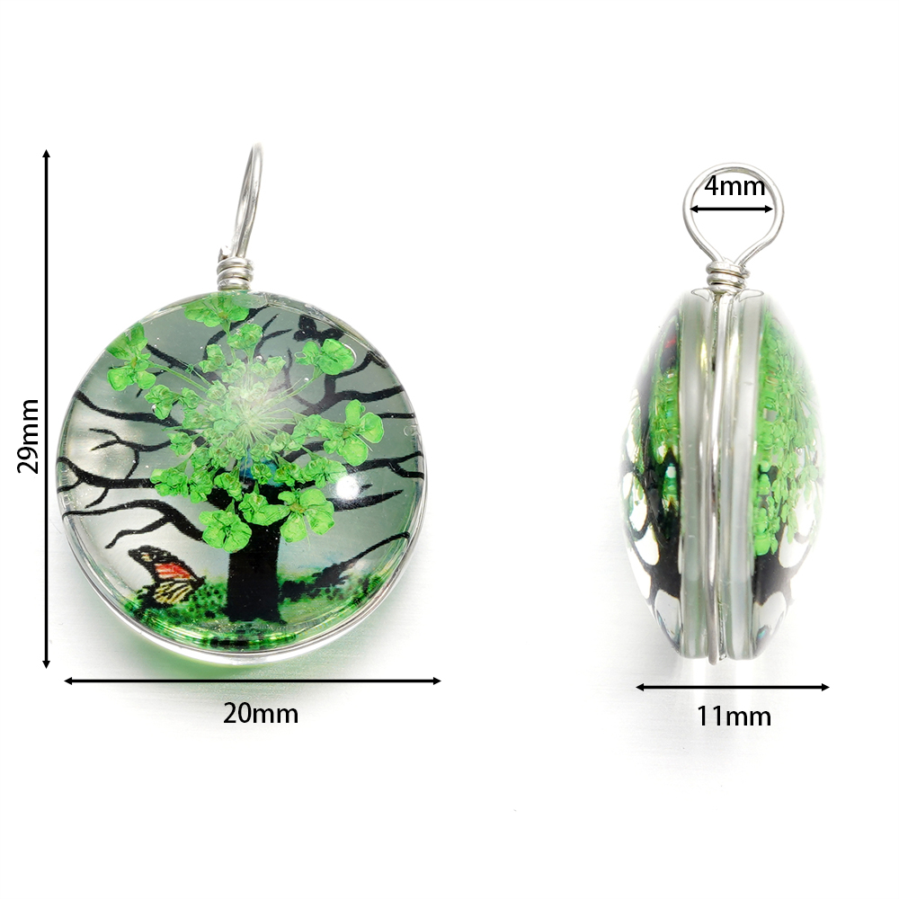 5pcs/lot 20x29mm Jewelry Cryst - Birth Flower Necklace recensione e prezzo