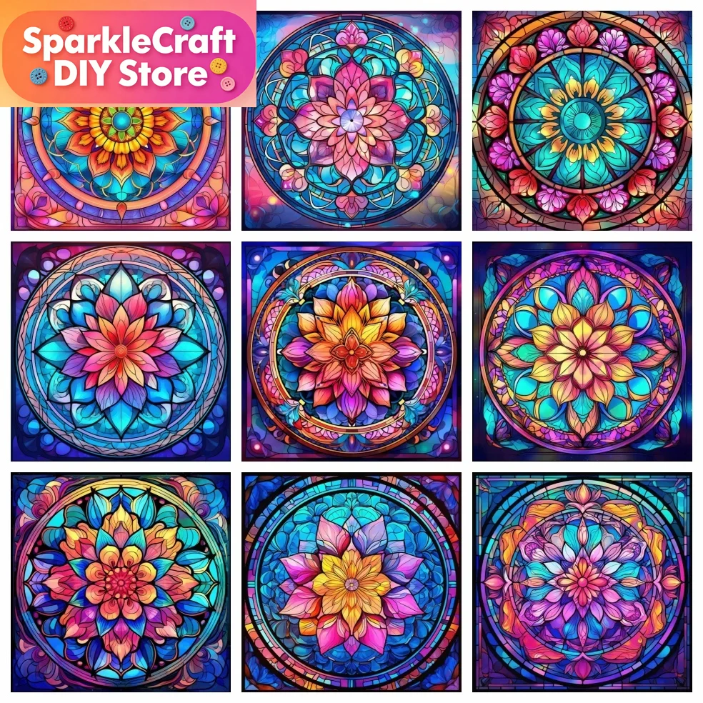 Diamond Painting Mandala Flowe - Photo Mosaic Print recensione e prezzo