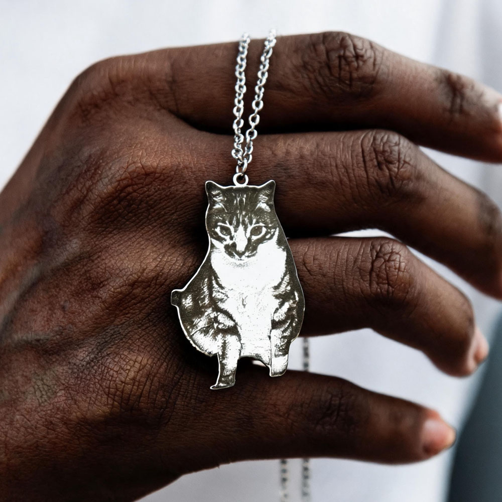 Custom Engrave Pet Photo Neckl - Pet Portrait Custom recensione e prezzo