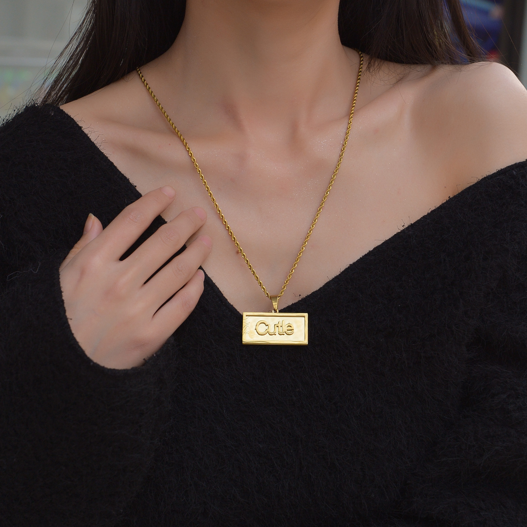 Custom Name Hip Hop Necklace f - Name Necklace Custom recensione e prezzo