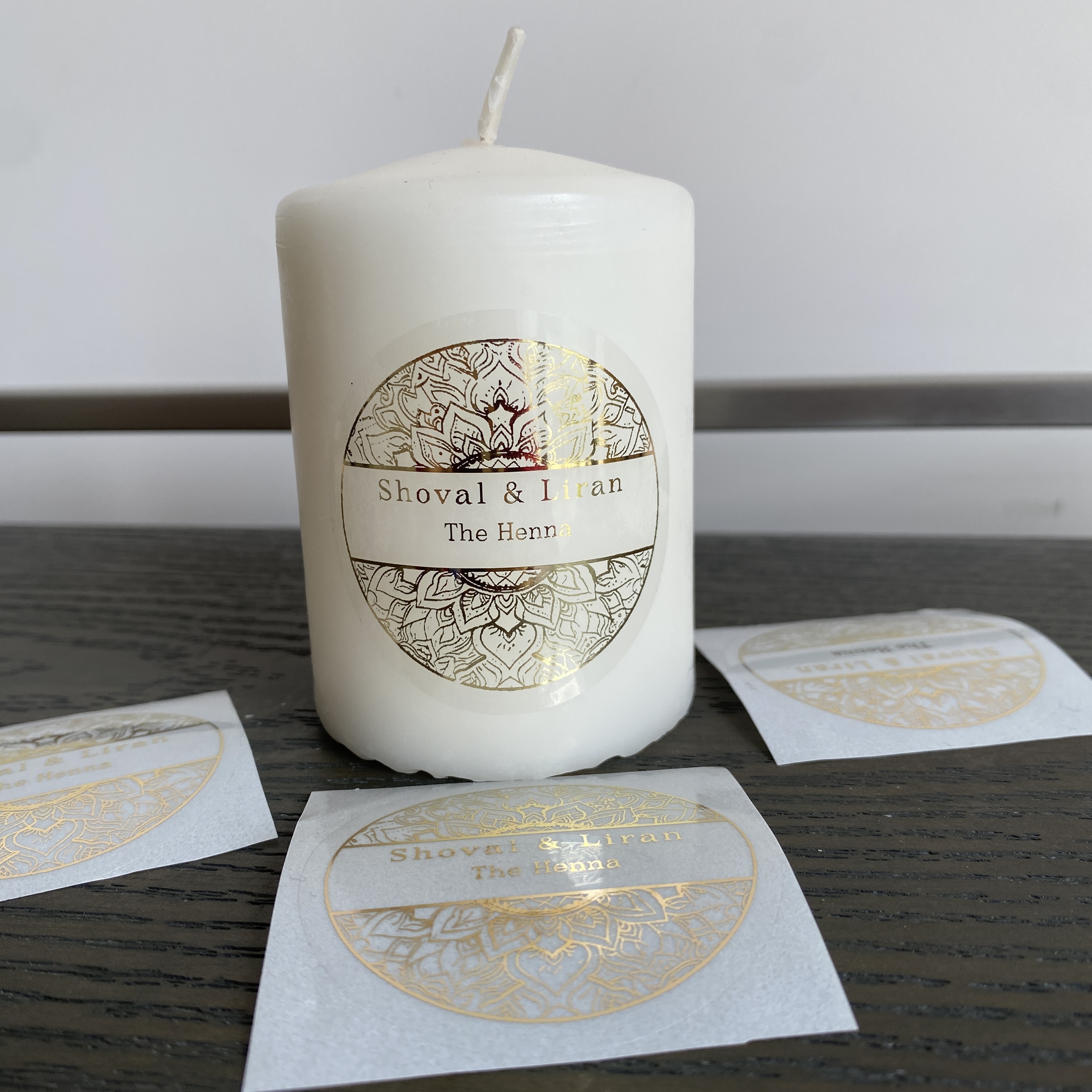 Custom henna day candle sticke - Personalised Candle Label recensione e prezzo