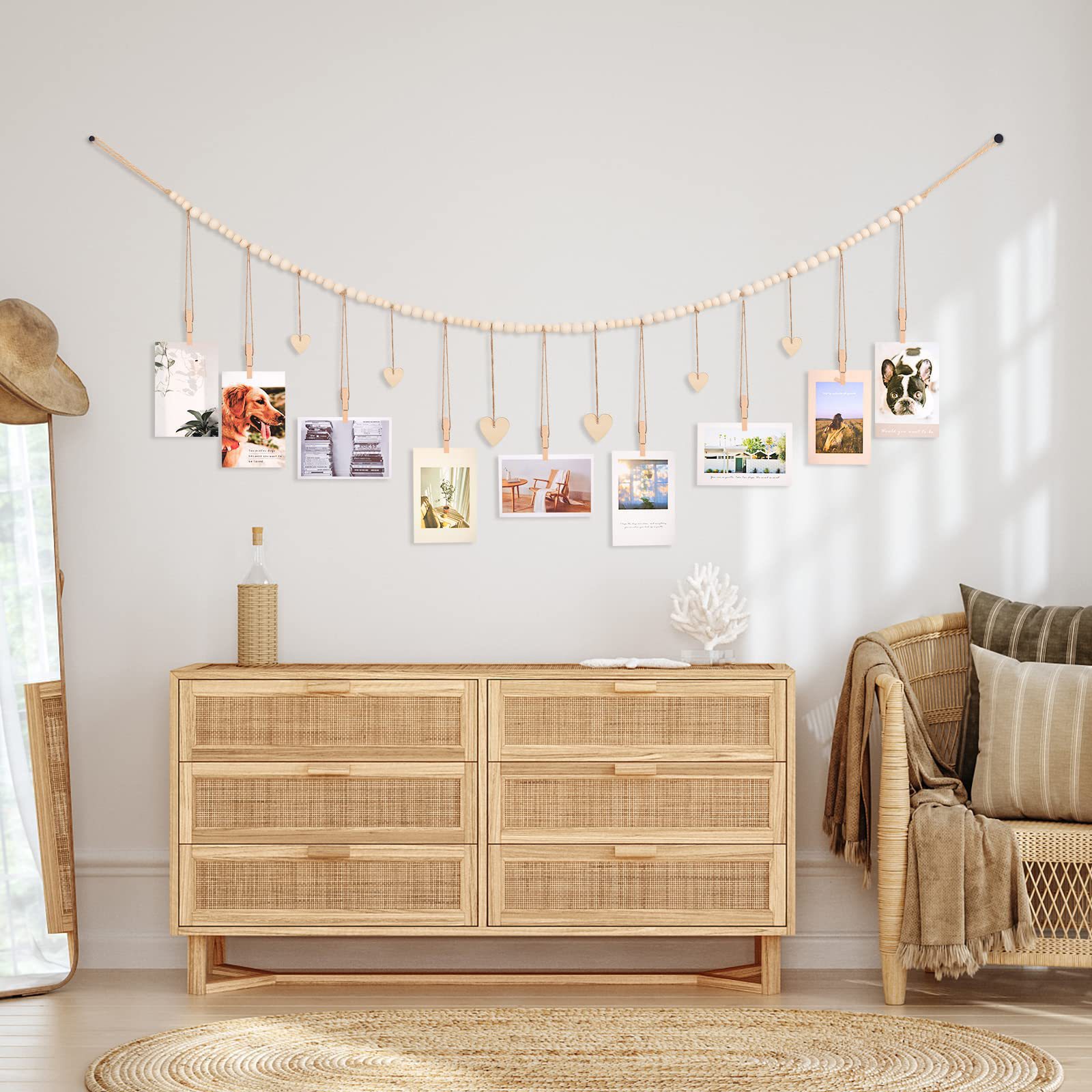 Hanging Photo Display Wall Dec - Engraved Wood Frame recensione e prezzo