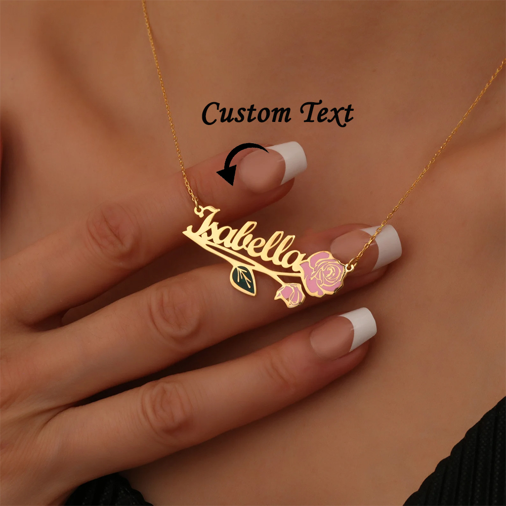 Personalized Colorfuls Birth F - Name Necklace Custom recensione e prezzo