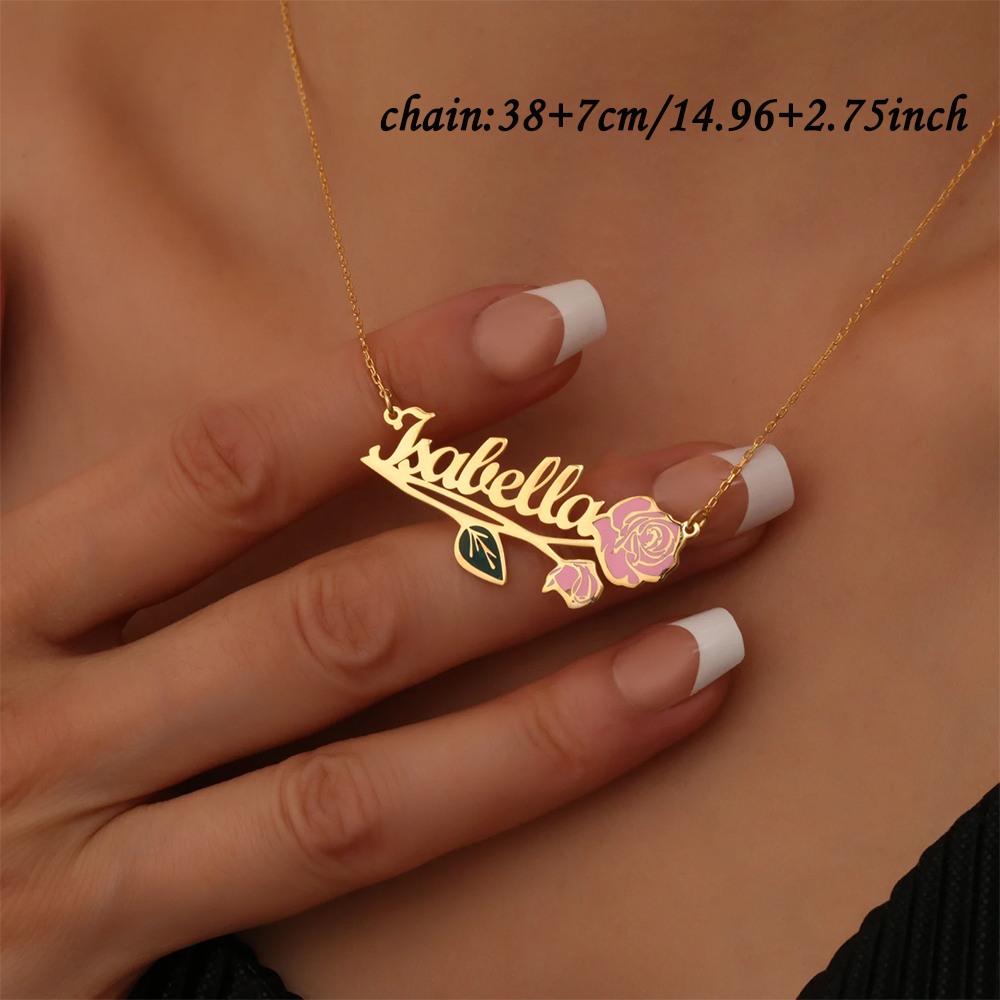 Personalized Colorfuls Birth F - Name Necklace Custom recensione e prezzo
