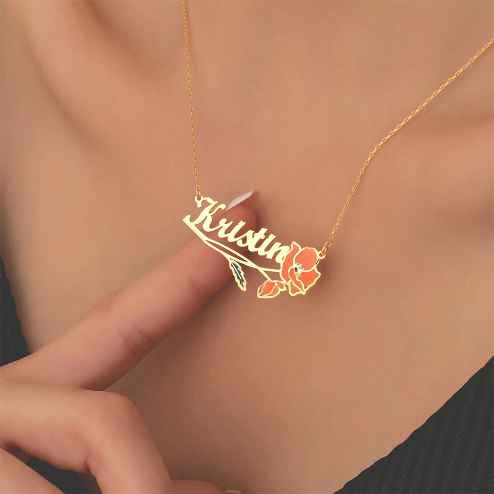Personalized Colorfuls Birth F - Name Necklace Custom recensione e prezzo
