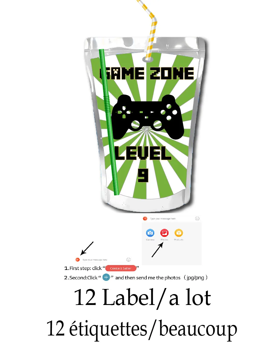 Custom Name Stickers for Juice - Personalized Name Box recensione e prezzo