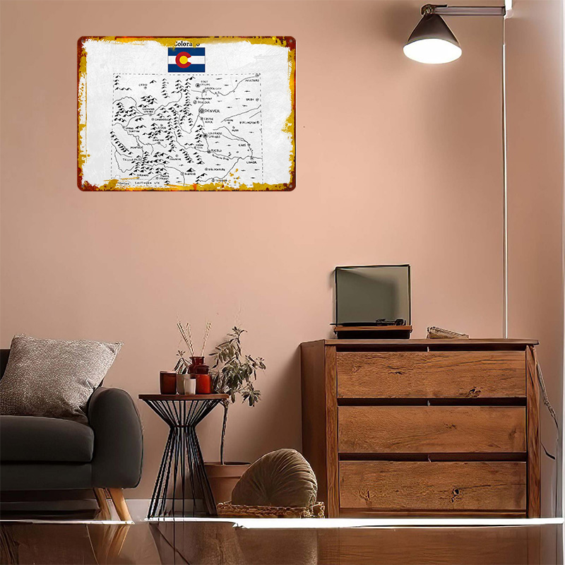 Hand Drawn Map of Colorado 3D  - Custom Map Poster recensione e prezzo