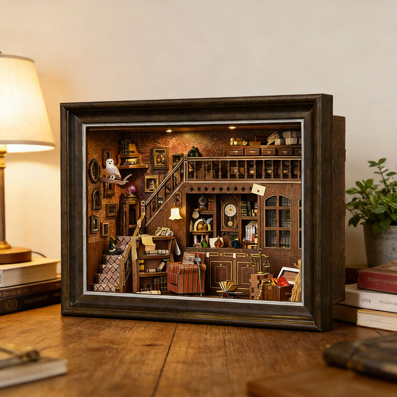 DIY 3D Wooden Book Nook Kit Mi - Engraved Wood Frame recensione e prezzo