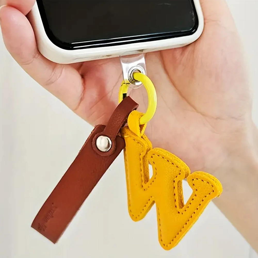 Creative PU Leather 26 Letter  - Monogram Keychain Leather recensione e prezzo