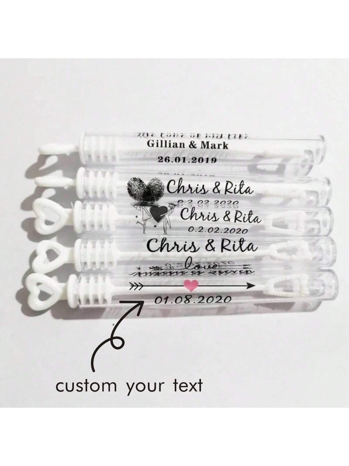 100 Wedding Bubble Tags Bubble - Personalised Candle Label recensione e prezzo