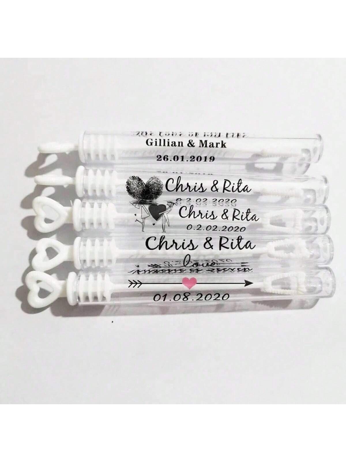 100 Wedding Bubble Tags Bubble - Personalised Candle Label recensione e prezzo