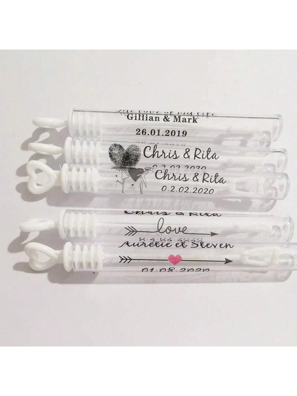 100 Wedding Bubble Tags Bubble - Personalised Candle Label recensione e prezzo