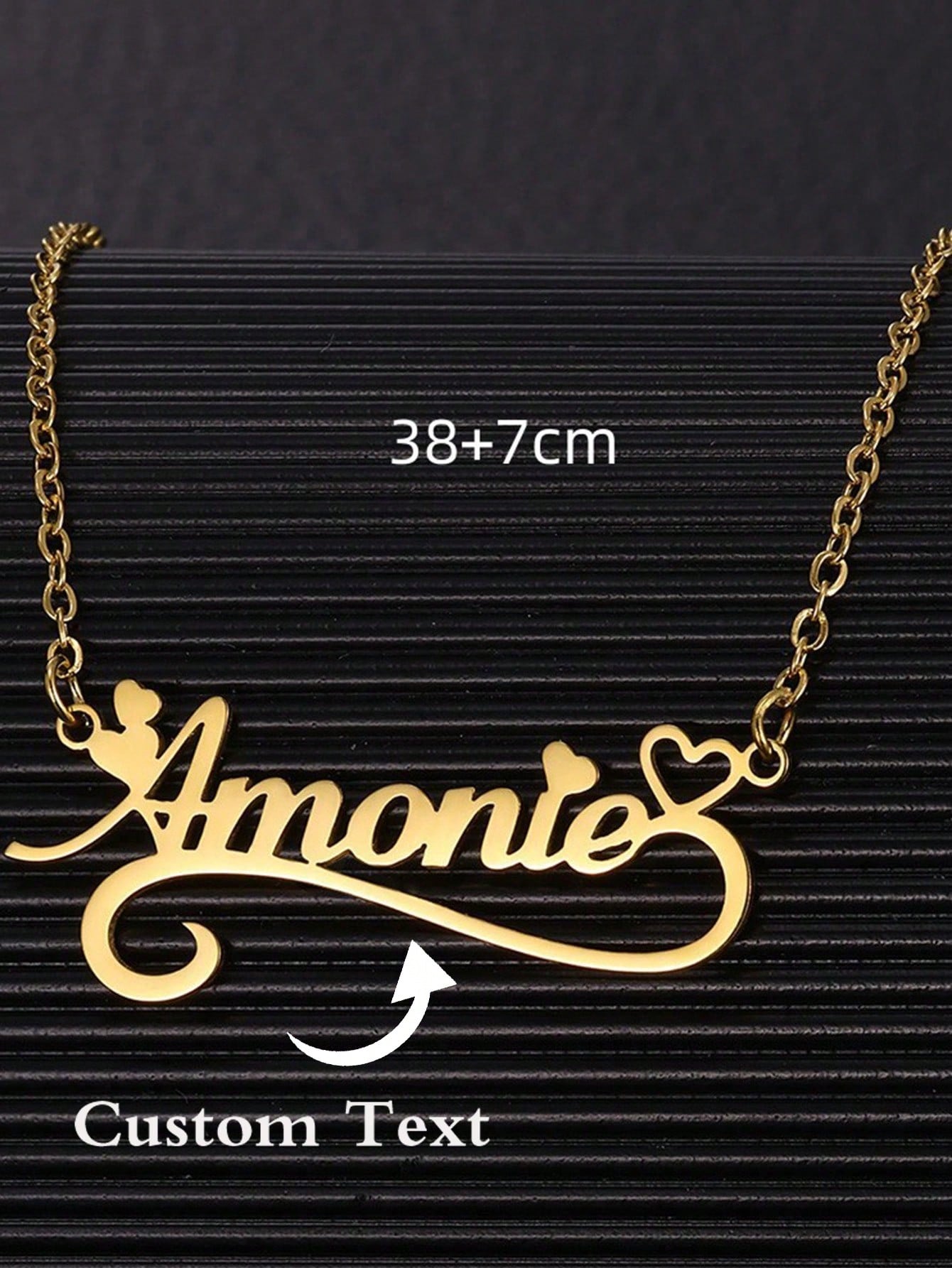 Custom Name Hollow Heart Neckl - Name Necklace Custom recensione e prezzo