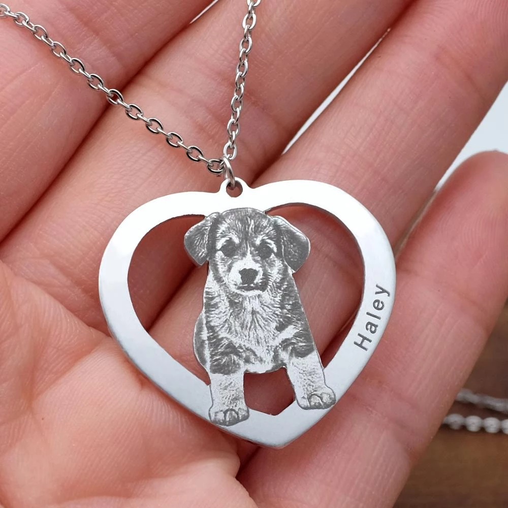 Personalized Pet Picture Neckl - Pet Portrait Custom recensione e prezzo