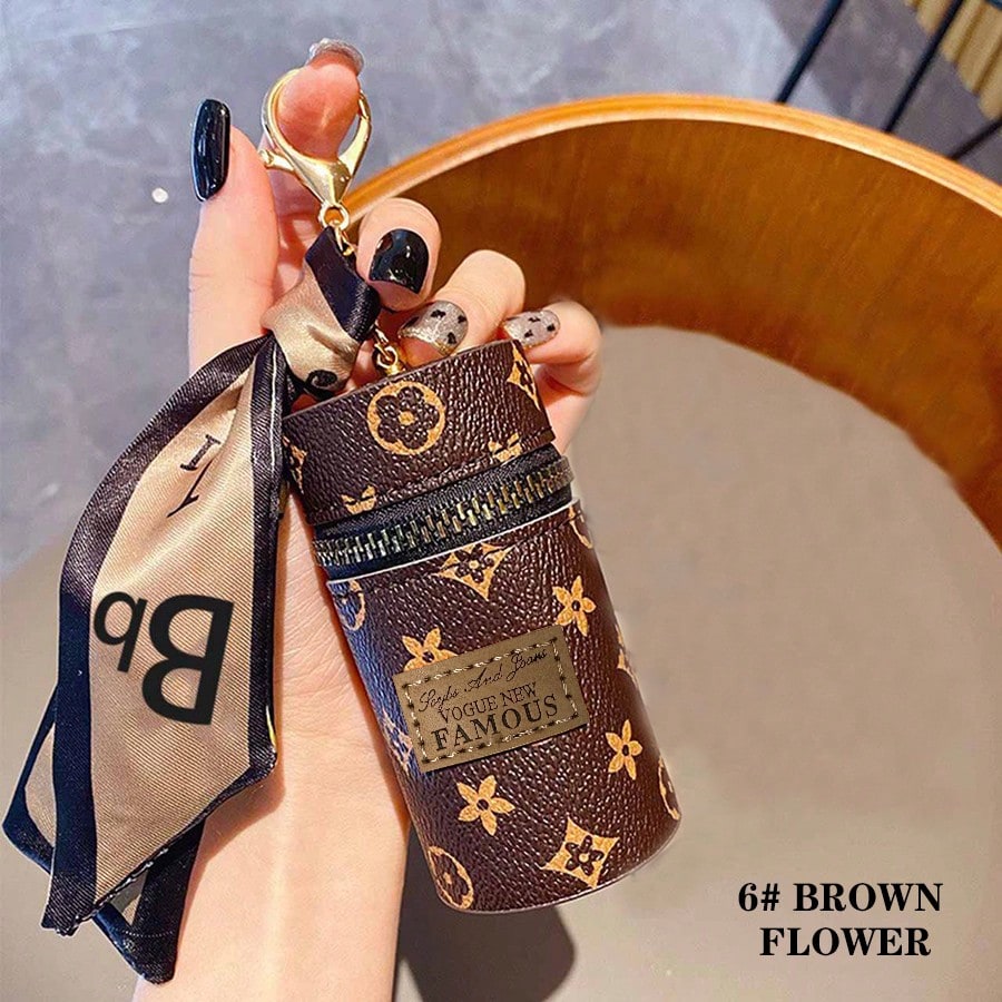 1pc Monogram Print Lipstick Ho - Monogram Keychain Leather recensione e prezzo
