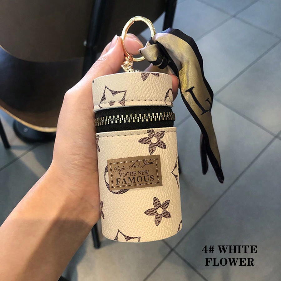 1pc Monogram Print Lipstick Ho - Monogram Keychain Leather recensione e prezzo