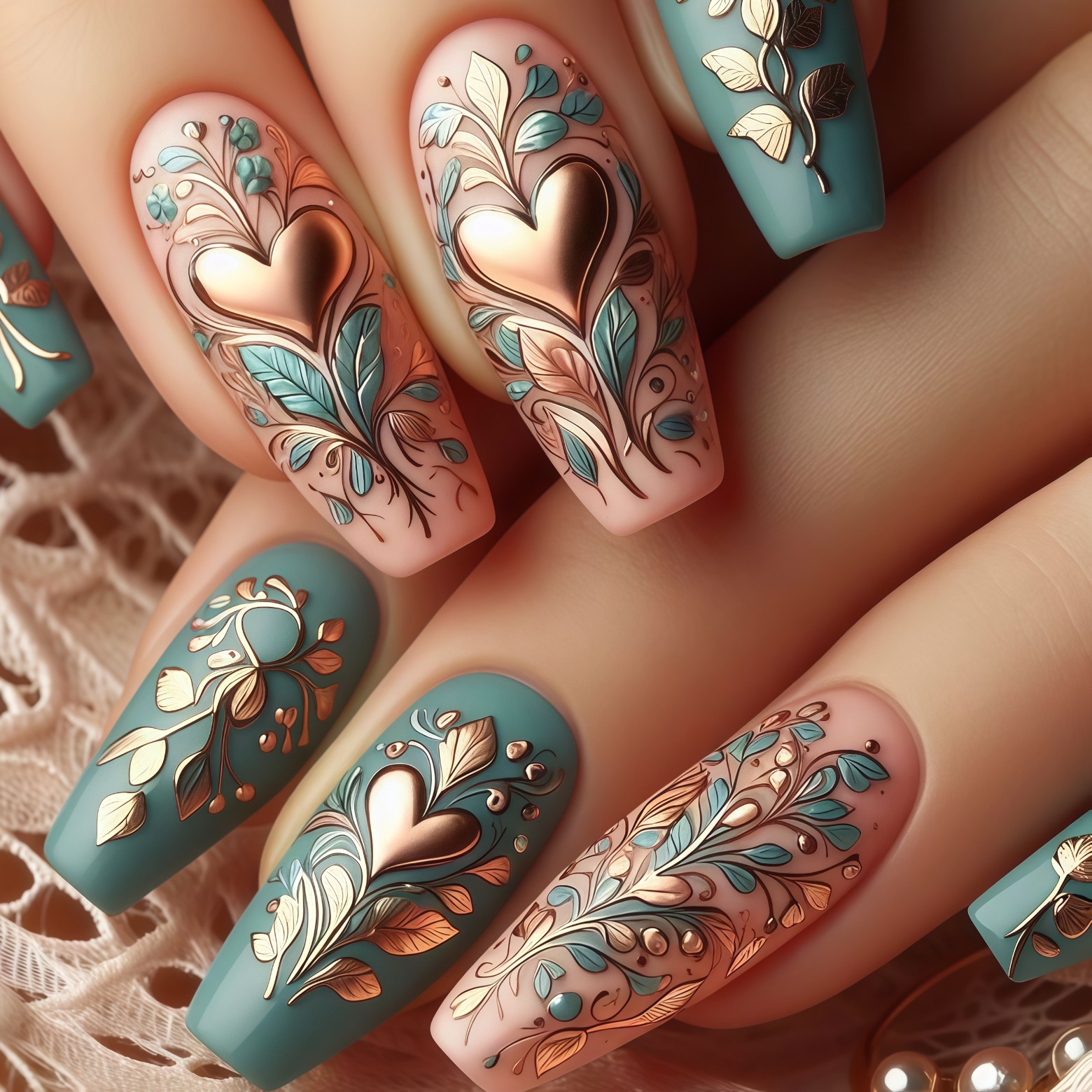 24pcs/set 3D fake nails for wo - Pressed Flower Art recensione e prezzo