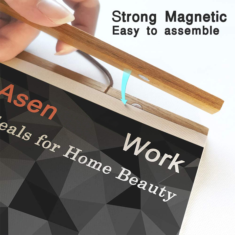 1PC Magnetic Wooden Picture Ha - Engraved Wood Frame recensione e prezzo