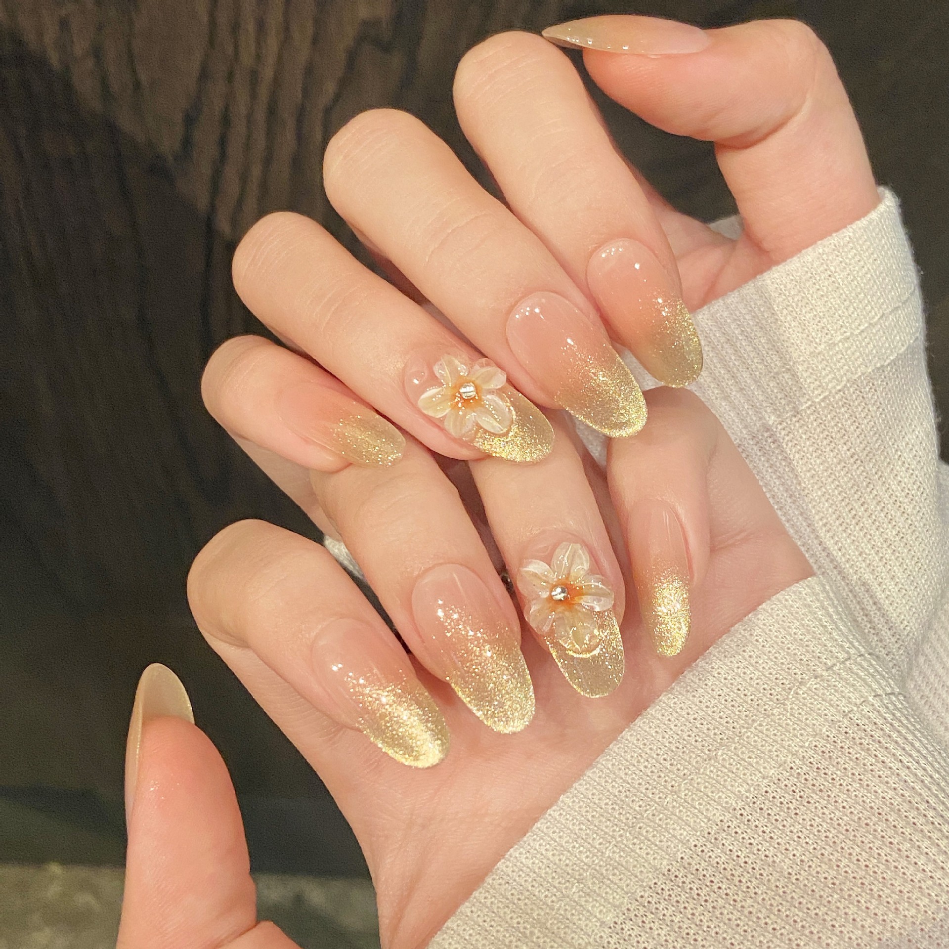 10pcs Handmade Press on Nails  - Pressed Flower Art recensione e prezzo