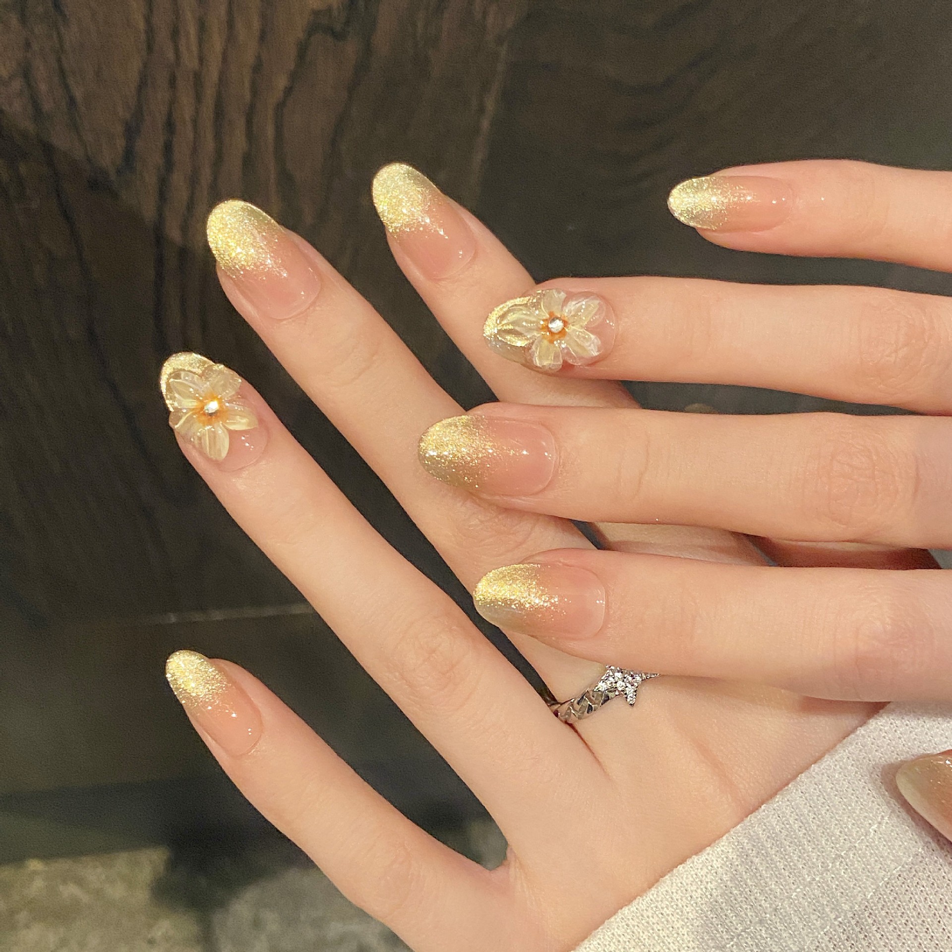 10pcs Handmade Press on Nails  - Pressed Flower Art recensione e prezzo