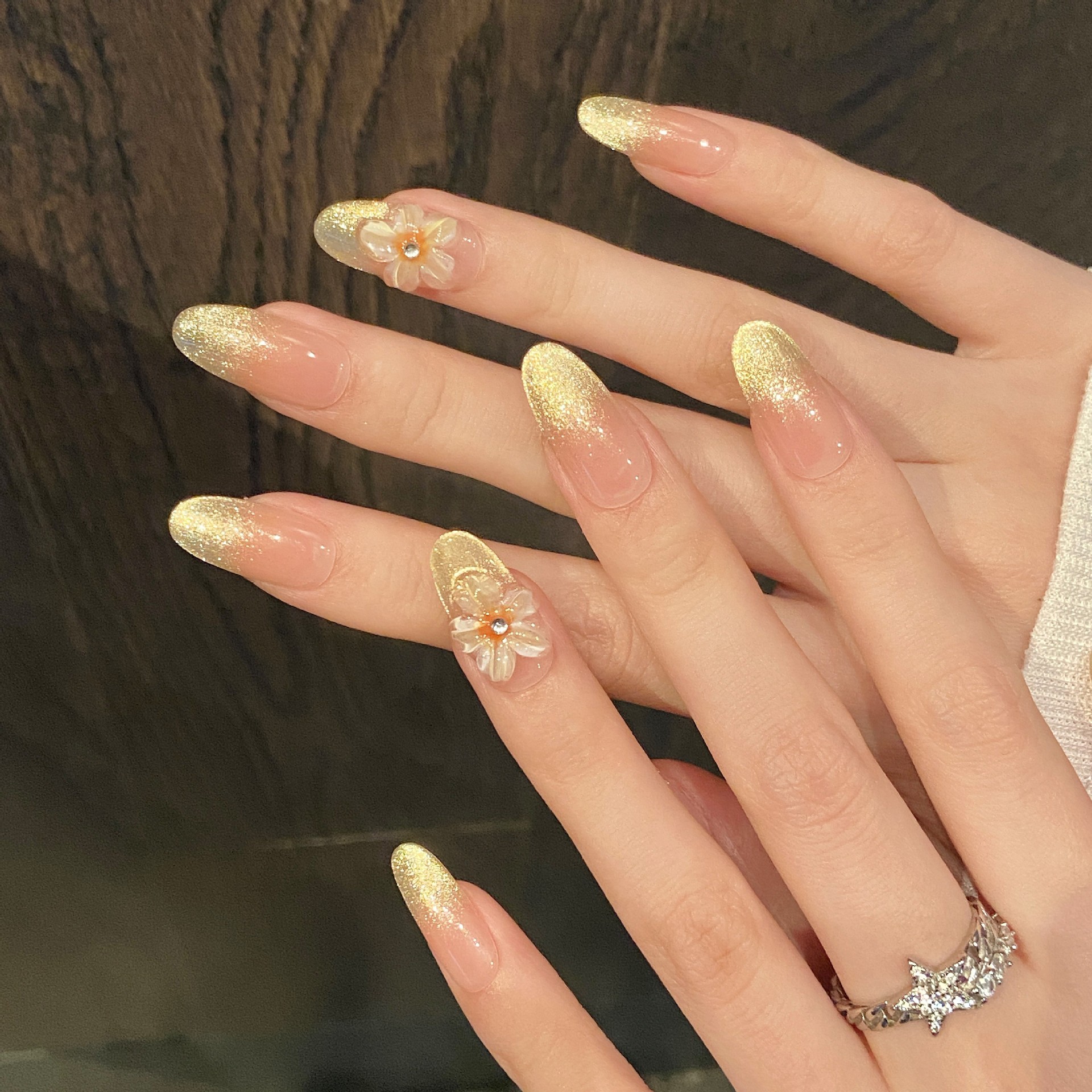 10pcs Handmade Press on Nails  - Pressed Flower Art recensione e prezzo
