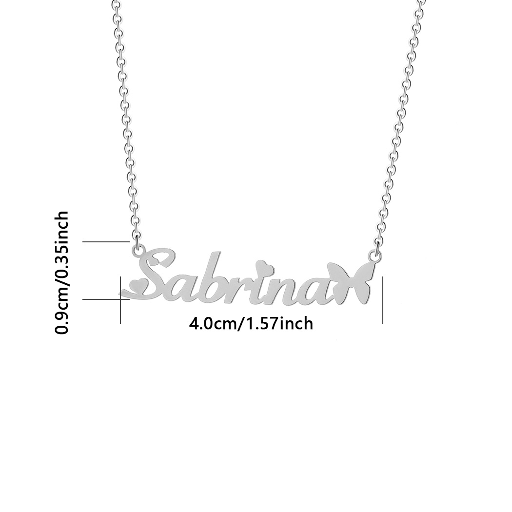 1pc Personalized Butterfly Nam - Name Necklace Custom recensione e prezzo