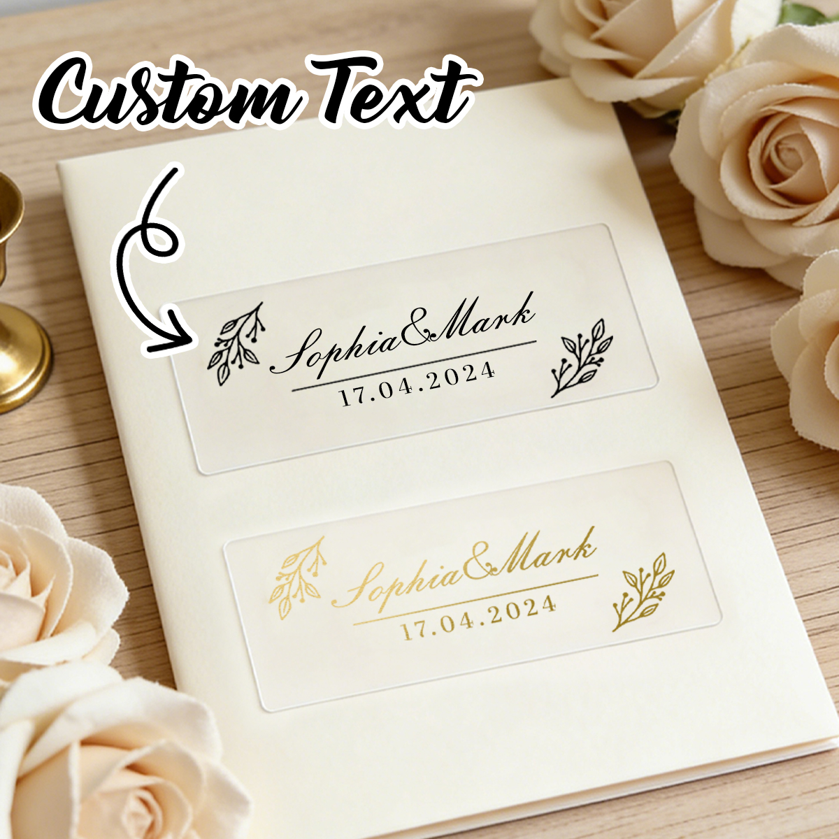 30-300Pcs Custom Wedding Stick - Personalised Candle Label recensione e prezzo