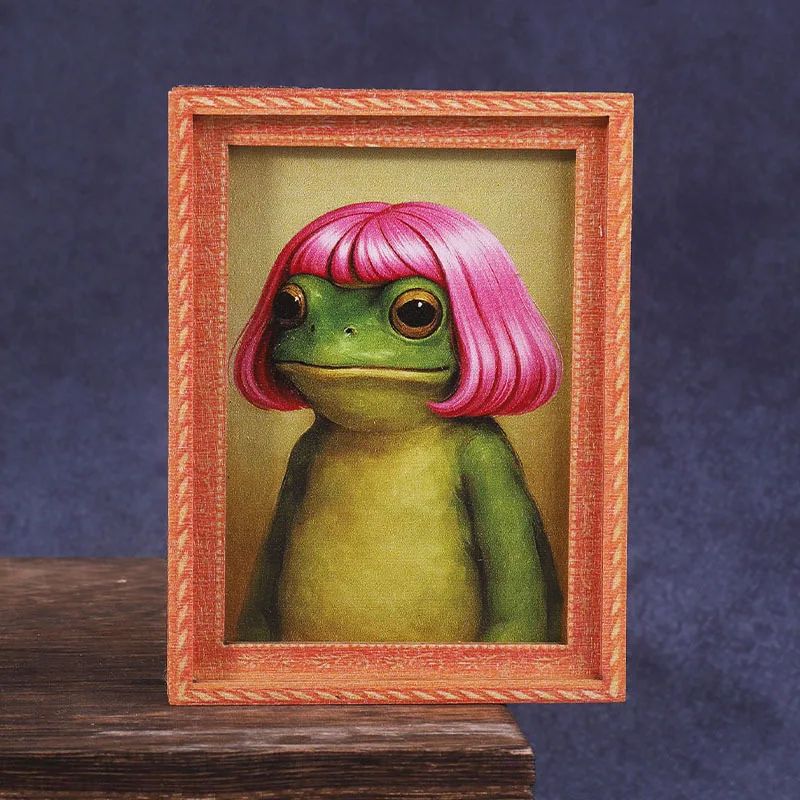 Mini Wooden Photo Frame Frog F - Engraved Wood Frame recensione e prezzo