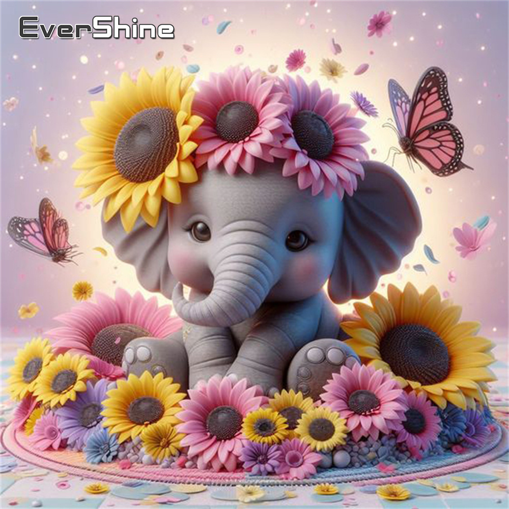 Evershine Elephant Diamond Pai - Photo Mosaic Print recensione e prezzo