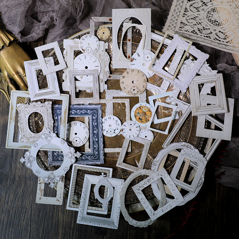 32pcs Vintage Embossed Photo F - Engraved Wood Frame recensione e prezzo