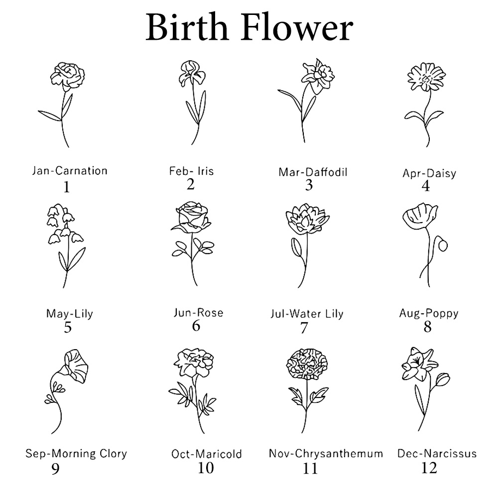 Haiyufly Custom Name Necklace  - Birth Flower Necklace recensione e prezzo