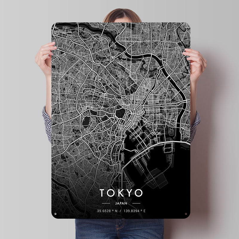 Tokyo City Map Dark Printed Po - Custom Map Poster recensione e prezzo