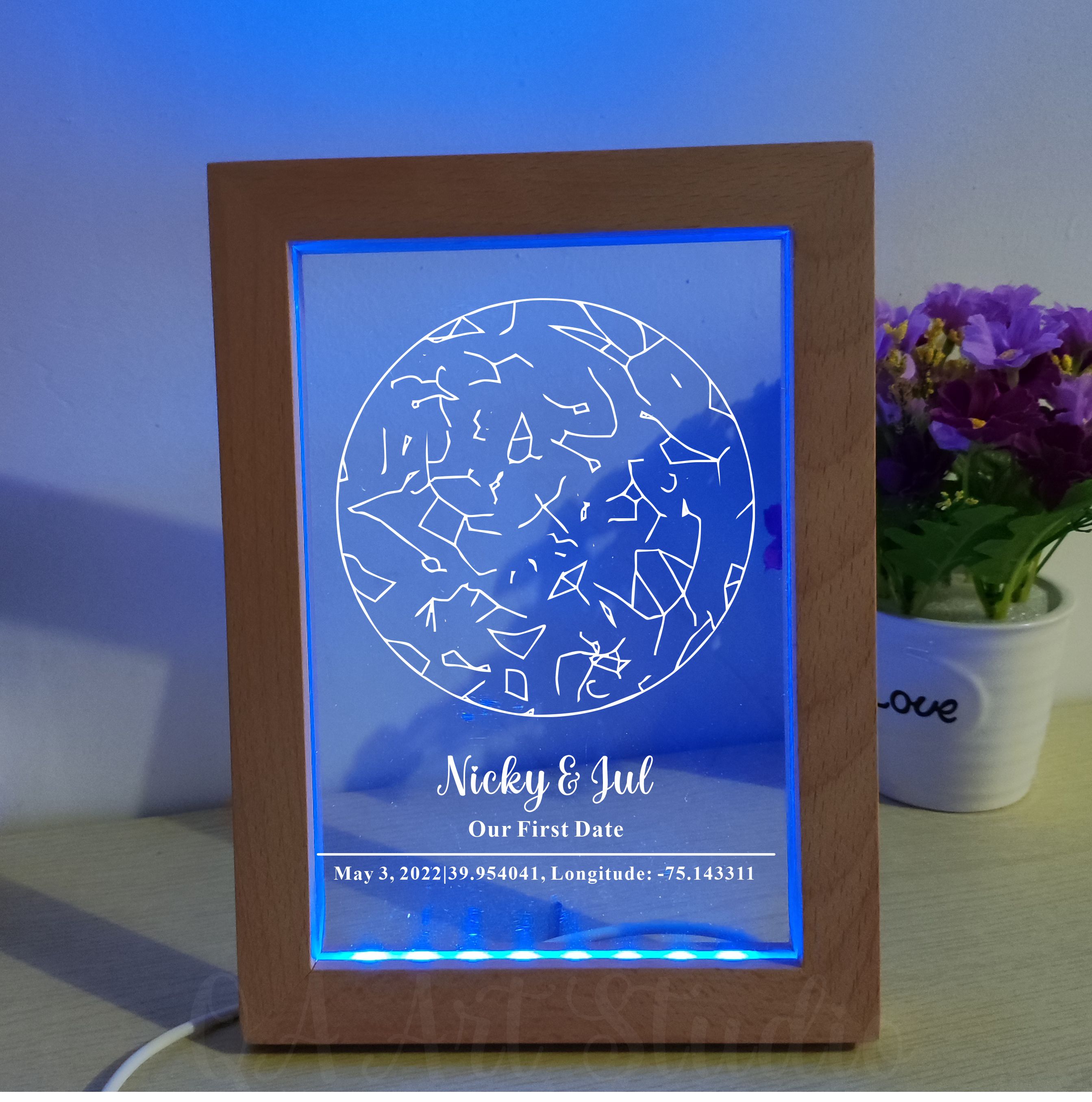 Personalized Wooden Acrylic Ni - Custom Star Map recensione e prezzo