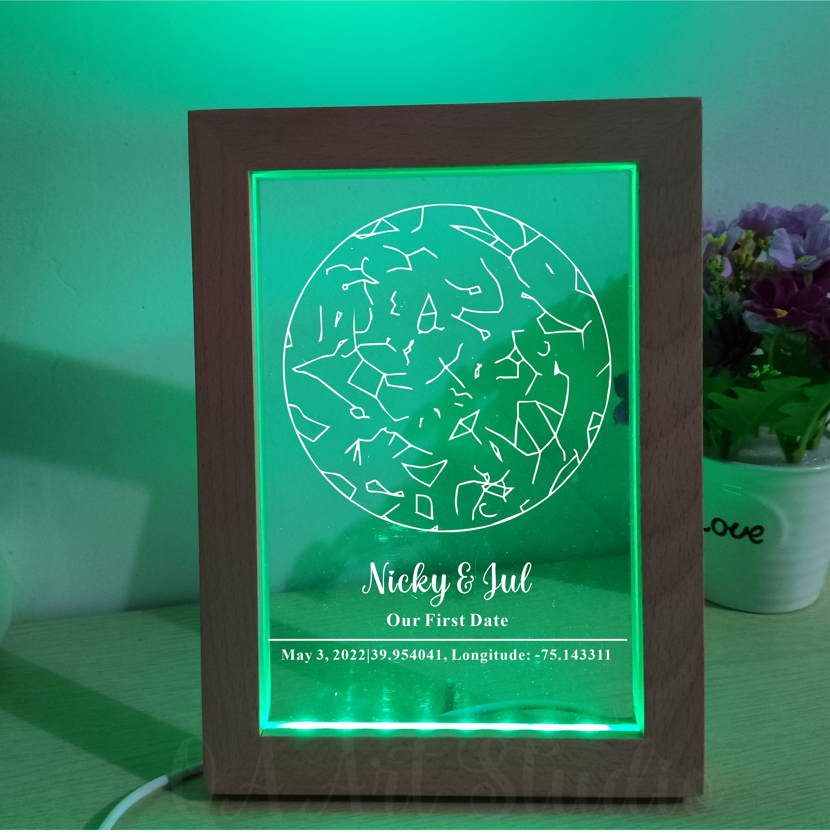 Personalized Wooden Acrylic Ni - Custom Star Map recensione e prezzo