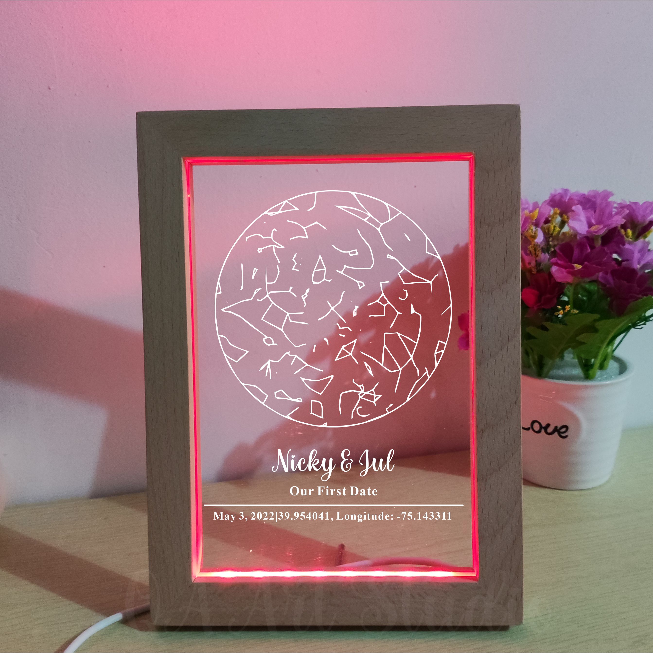 Personalized Wooden Acrylic Ni - Custom Star Map recensione e prezzo
