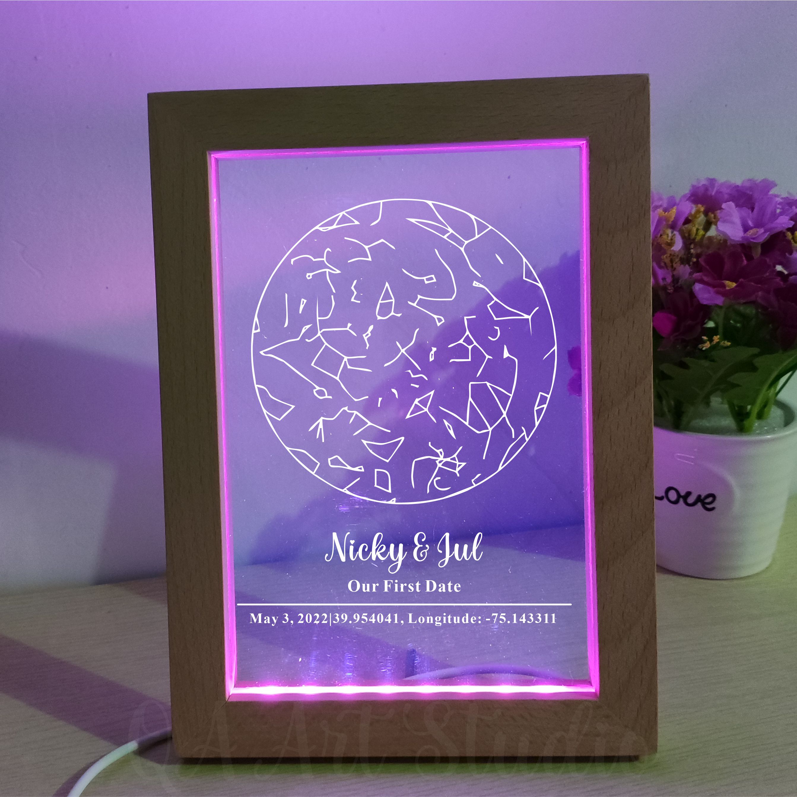 Personalized Wooden Acrylic Ni - Custom Star Map recensione e prezzo